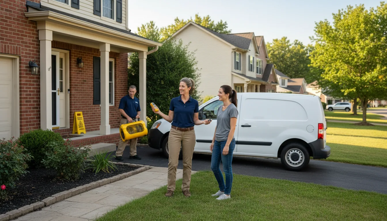 Residential water damage restoration in Mitchell, NE